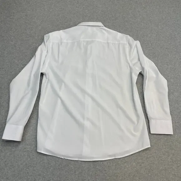 Nautica Slim Fit Performance Super Shirt Mens L White Stretch Wrinkle Resistant Nautica Slim Fit Performance Super Shirt Mens L White Stretch Wrinkle Resistant